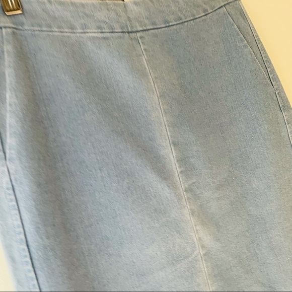 Size 12 AVA Fitted Bodycon Long Midi Denim Skirt - Picture 8 of 13